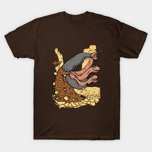 Tremors T-Shirt by jellysoupstudios